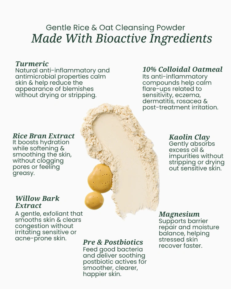 Gentle Rice & Oat Cleansing Powder 50g