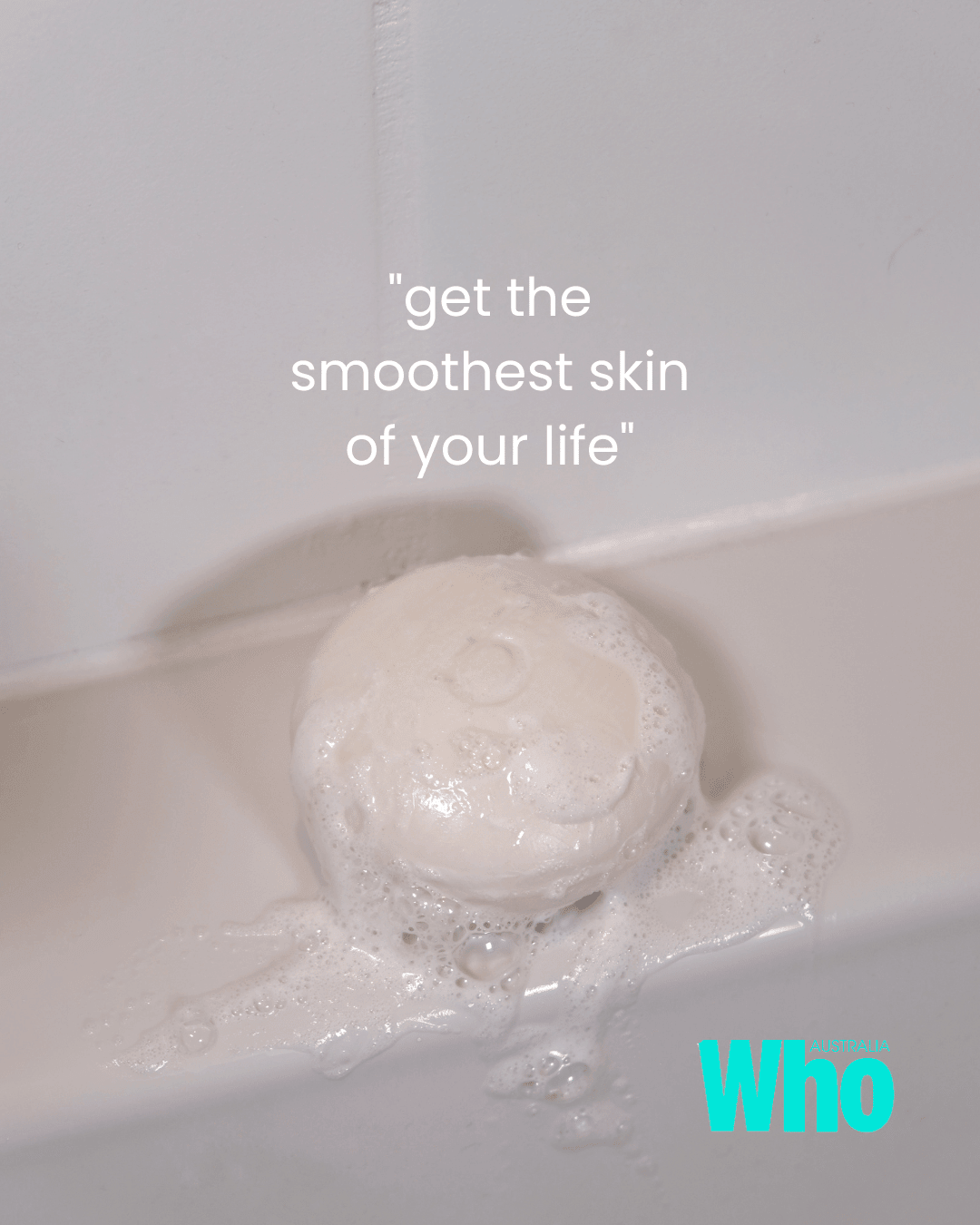 Who Magazine press article featuring the Calming Cleanse Bar