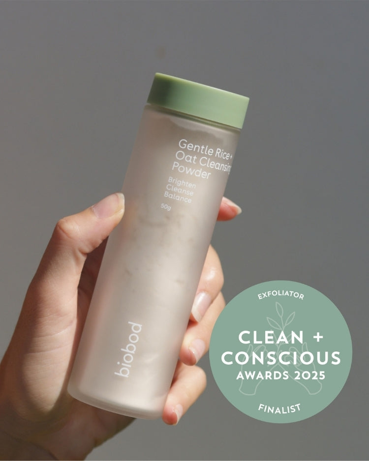 best powder cleanser for sensitive skin finalist in Clean + Conscious Awards