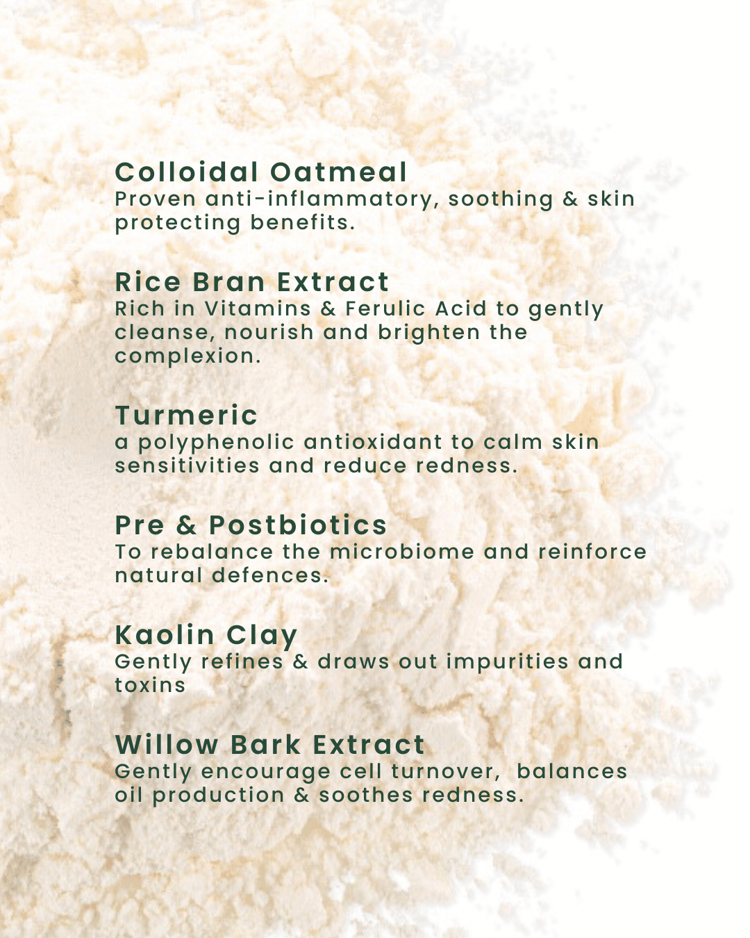 Best powder cleanser Gentle Rice & Oat Cleansing Powder 50g - biobod