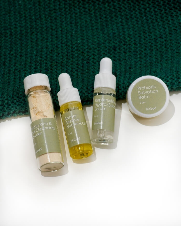 sensitive skincare product samples