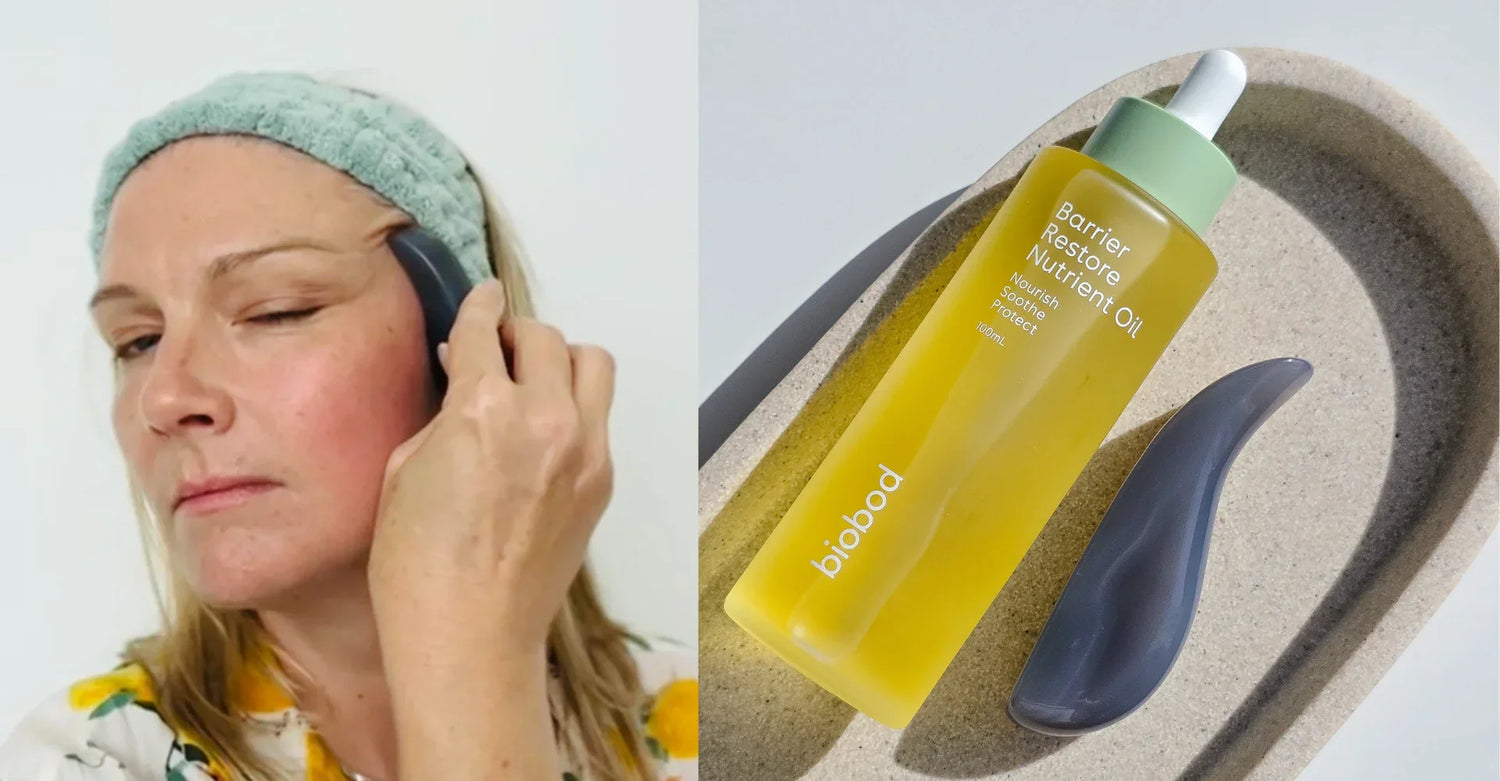 How to Use Gua Sha on Sensitive Face