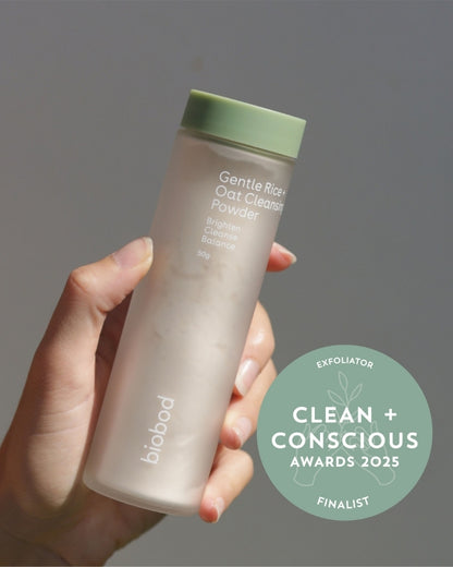 Oat Cleanser for sensitive skin finalist in Clean + Conscious Awards